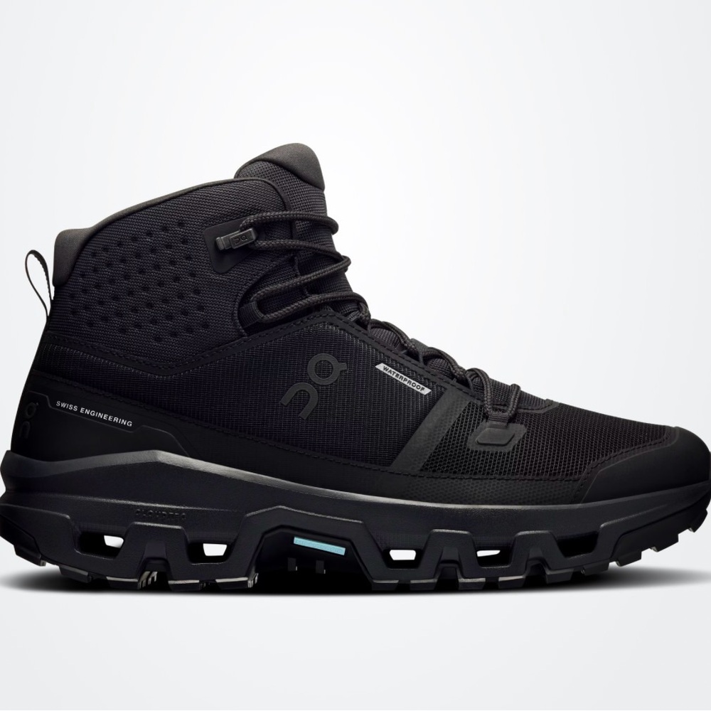 On Running Cloudrock Waterproof Mid-Top Boots - Black - Picture 3 of 4
